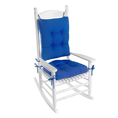 Klear Vu Solarium Rocking Chair Cushion Assembled in The USA for Indoor  Outdoor Use Patio Living Room or Nursery 19x19 Seat and 21x18 Seatback 2Piece Set Blue 2 Count
