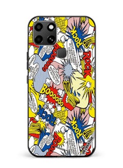 Protective Case Cover For Infinix Smart 6 Pop Art Design Multicolour
