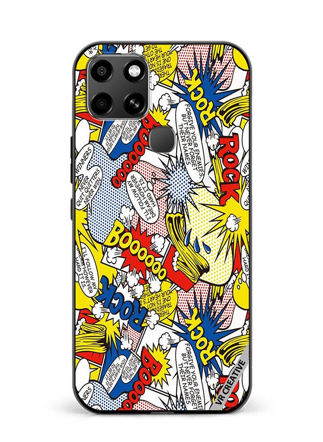 VR CREATIVE - Protective Case Cover For Infinix Smart 6 Pop Art Design Multicolour - Image 1