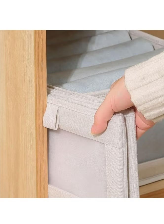 4 Pcs Wardrobe Clothes Organizer Foldable Clothes Storage Box Organizer Clothing Closet Visible Drawer Organizers Wardrobe Clothing Organize - Image 3