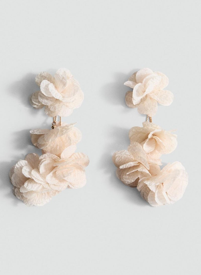 MANGO Woven Flower Earrings  - Image 1