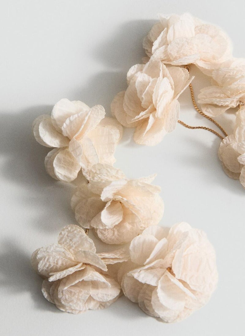 MANGO Woven Flower Earrings  - Image 3