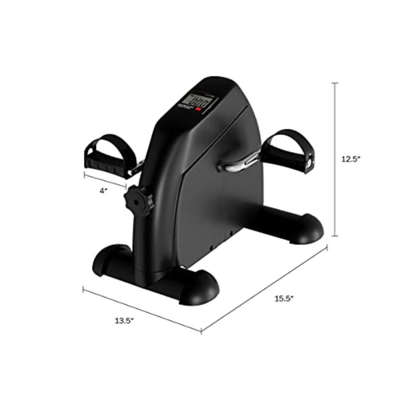 Portable Fitness Pedal Stationary Under Desk Indoor Exercise Machine Bike for Arms, Legs, Physical Therapy with LCD Display Calorie Counter by - Image 2