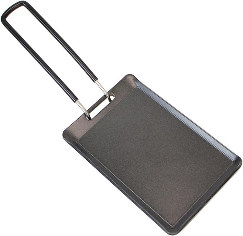 Sorandy Mini BBQ Pan, Portable Camping Grill Pan, Non Stick Coating Even Heat Distribution with Non Stick, Ideal for Home Kitchen Outdoor Cooking - Image 4