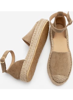 MARJIN Women's Leather Ankle-Tie Jute Espadrille Olive Suede Sandals Zoder  - Image 5