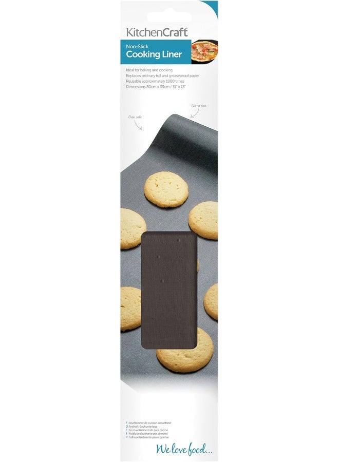 KitchenCraft Non-Stick Cooking Liner 80X36Cm, Display Boxed - Image 5