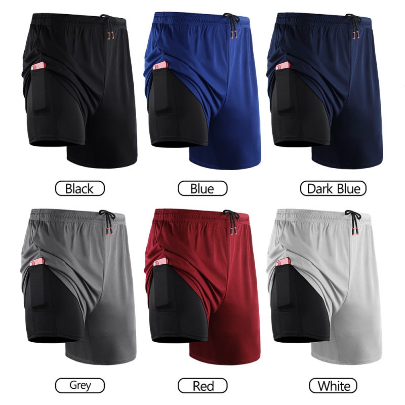 Stretchy Shorts XX-Large Black: Quick-Dry Breathable Polyester-Spandex Blend - Thigh Support Built-In Tights Workout Shorts for Gym Running Intense Activities - Image 5