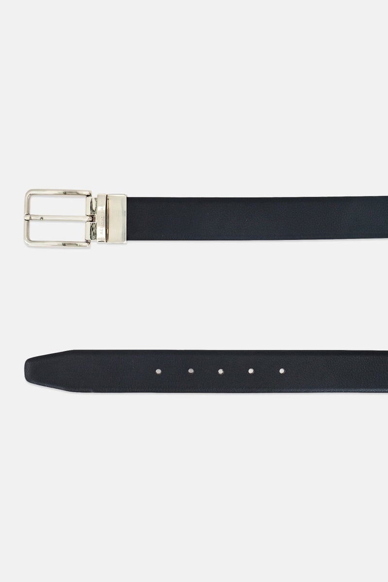 Aeropostale Men Genuine Leather Formal Reversible Belt, Black - Image 2