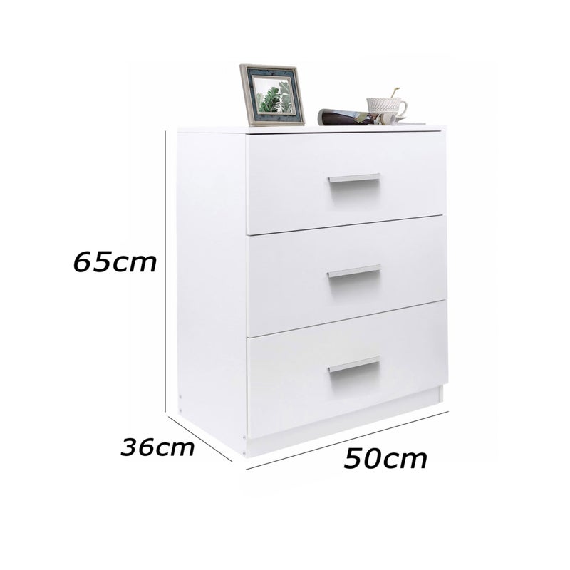 Furniture Store Modern MDF nightstand - Height 65 cm - Width 50 cm - Depth 36 cm, from Furniture Store. - Image 3