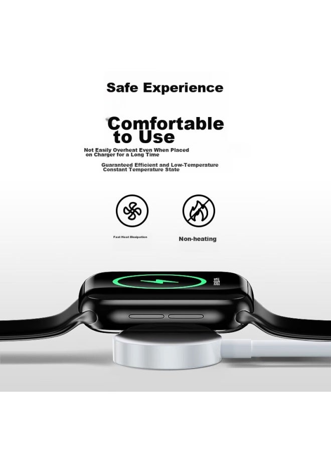 Stiger Apple Watch Charger, Wireless Iwatch Magnetic Charging Dock, Magsafe Charging Cable, Suitable For Apple Watch 10/9/8/7/6/5/4/3/2se/ultra, 1 Meter - Image 3