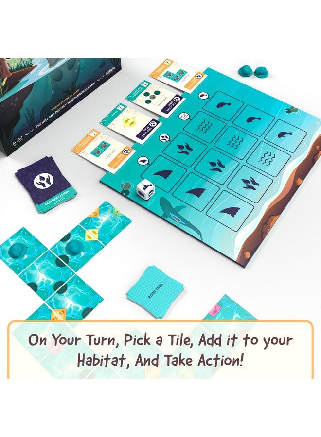 Buffalo Games - I Heart Manatees - Manatee Habitat Building Game - Deck Building and Strategy - Eric Lang Game- Ages 10 and Up - Image 2