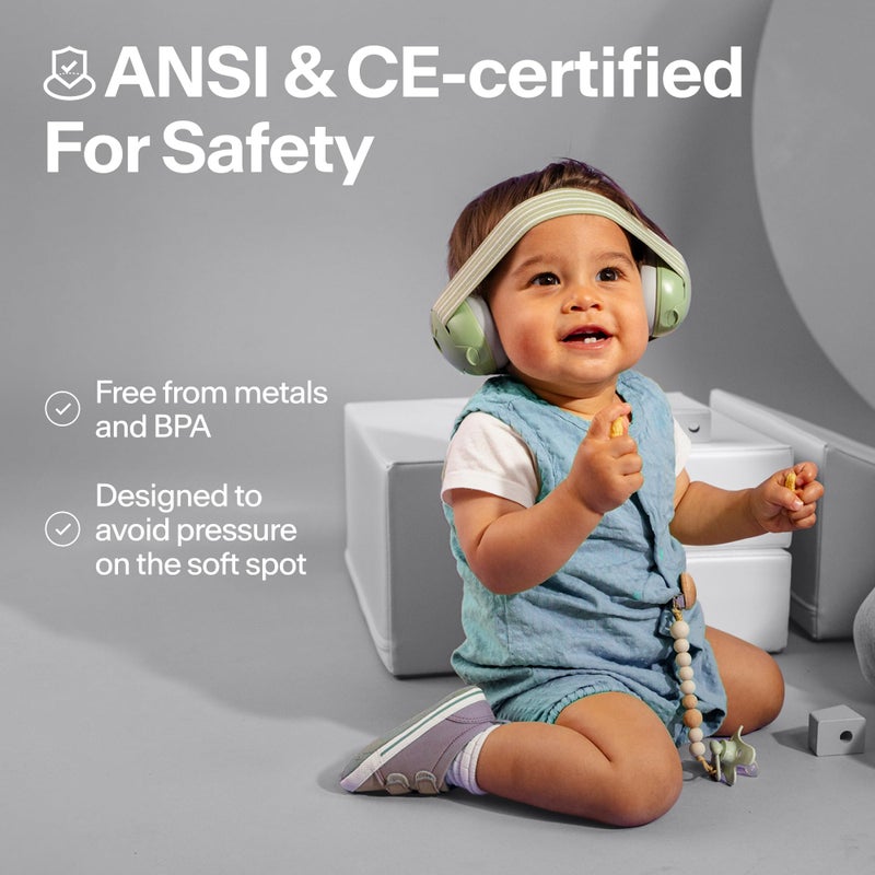 ALPINE HEARING PROTECTION حماية أذن بيبي ألباين مافي للأطفال والرضع حتى 36 شهرًا - معتمد من CE و ANSI - سماعات أذن لتقليل الضوضاء - سماعات مريحة ضد تلف السمع وتحسين النوم - أسود - Image 5