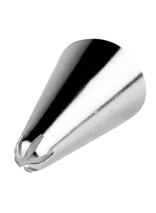 Restaurantware رأس تزيين المعجنات من باسري تيك، رأس تزيين نجمي قابل لإعادة الاستخدام - #35، مقاوم للانبعاج، رأس نجمي مغلق من الفولاذ المقاوم للصدأ، يمكن غسله في غسالة الصحون، لإنشاء قشور مجعدة، فلور دي ليس، ورود مزخرفة - Image 1