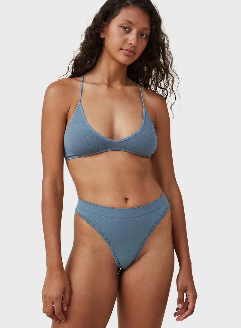 Cotton On Body High Leg Ribbed Brief