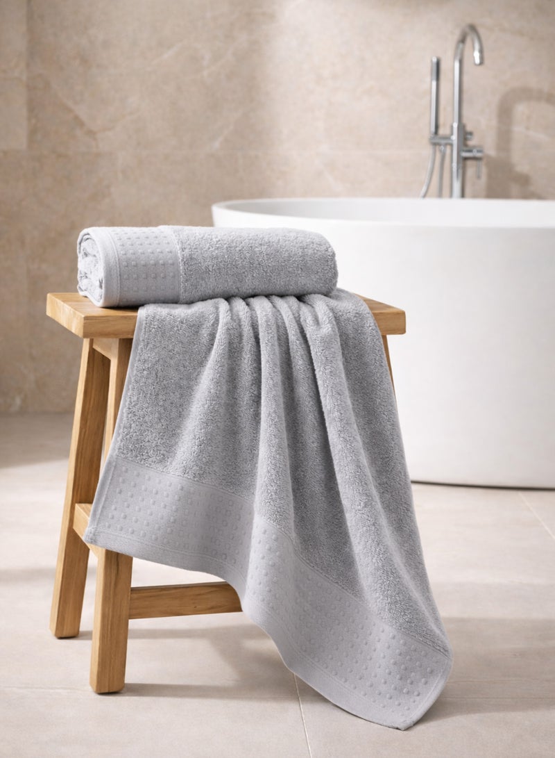 Parry Life Solo Cotton Blend Bath Towel – Highly Absorbent, Soft & Durable Bathroom Towel, Large 70×140 cm Towel - Image 1