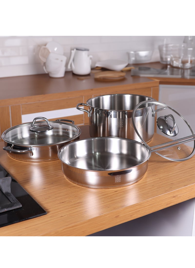 Serenk Modernist 5 Piece Stainless Steel Pots and Pan Set - pzsku/ZB219D2C38D13A4BA47D9Z/45/_/1713526143/568a32d6-419c-49ce-9f8c-bedd8e543b3b