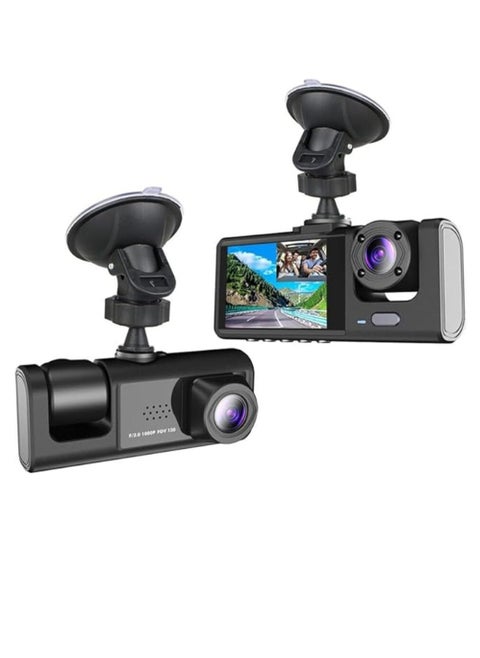 Dash Camera for Car Security Camera Dash Cam Mini Car Recorder 2 Inch Screen Front and Inside Dual Car Cameras 1080P with WDR, Night Vision, G-Sensor Auto Lock, Loop Recording
