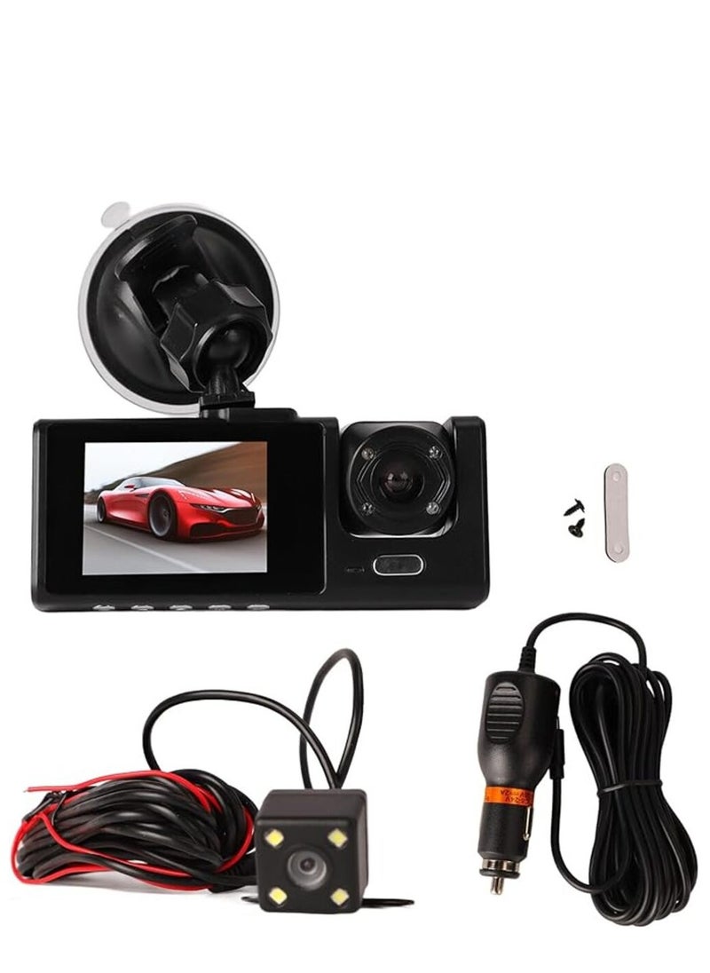 Generic - Dash Camera for Car Security Camera Dash Cam Mini Car Recorder 2 Inch Screen Front and Inside Dual Car Cameras 1080P with WDR, Night Vision, G-Sensor Auto Lock, Loop Recording - Image 1