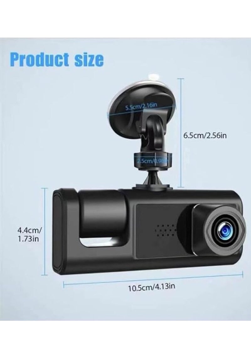 Generic - Dash Camera for Car Security Camera Dash Cam Mini Car Recorder 2 Inch Screen Front and Inside Dual Car Cameras 1080P with WDR, Night Vision, G-Sensor Auto Lock, Loop Recording - Image 1