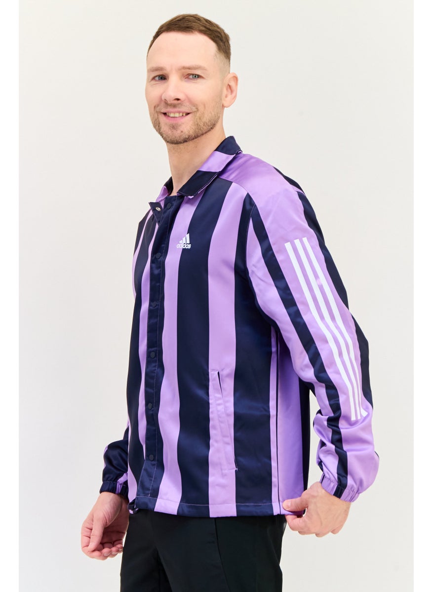 Adidas Men Sportswear Fit Long Sleeve Outdoor Jacket, Multicolor  - Image 2