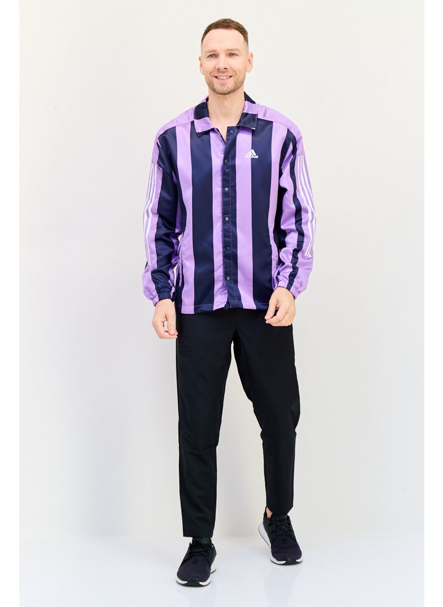 Adidas Men Sportswear Fit Long Sleeve Outdoor Jacket, Multicolor  - Image 3