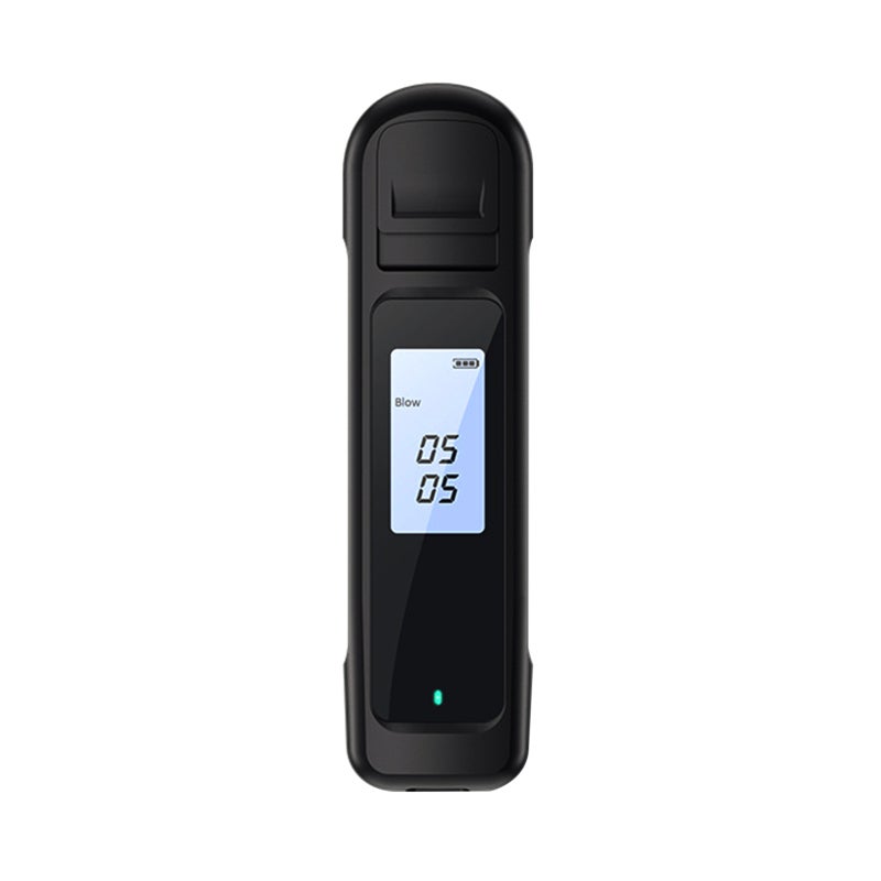 Portable Breathalyzer: Black, High Accuracy High Sensitivity Sensor - Quick Response Backlit LCD Screen, Contact-Free Operation Breath Alcohol Tester for Personal Home, Outdoor and Driving Use - Image 1