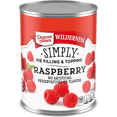 Duncan Hines Wilderness Raspberry Pie Filling and Topping 21 oz Pack of 8 - Image 1