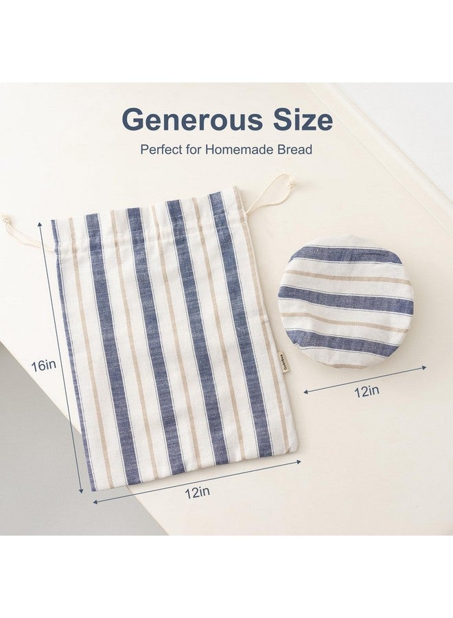 GobiSea Linen Bread Bag for Homemade Sourdough Bread with Proofing Cover, Reusable Linen Sourdough Bread Storage Bag - Plastic Lined - with Proofing Bowl Cover - Image 5