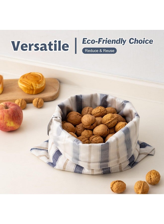 GobiSea Linen Bread Bag for Homemade Sourdough Bread with Proofing Cover, Reusable Linen Sourdough Bread Storage Bag - Plastic Lined - with Proofing Bowl Cover - Image 4
