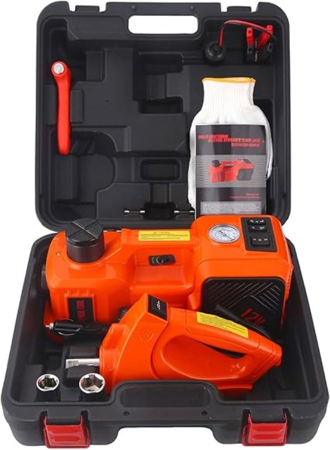 Hydraulic Trolley Jack Set 5 Tonnes with Integrated Tyre Pump and Impact Key for Saloon, SUV, Minivan, Truck, Tyre Change, Repair Garage - Image 1