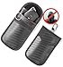 Vammcht Upgraded Faraday Bag for Key Fob 2 Pack Premium Faraday Key Fob Protector Car RFID Signal Blocking Car Security Protection AntiTheft Pouch AntiHacking Case Blocker Black - Image 2