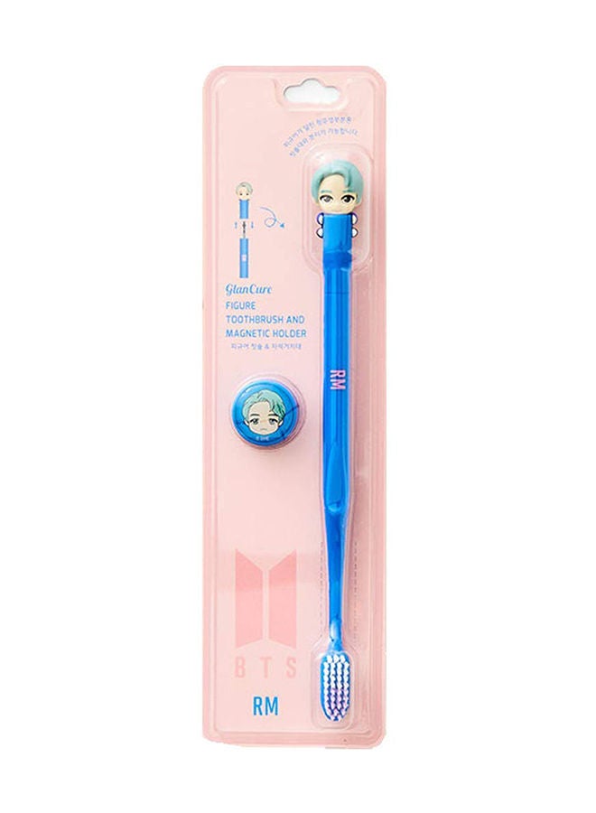 BTS K-Pop Idols Goods Rm Character Figure Toothbrush with Convenient Magnetic Holder Toothbrush ‎2.9 x 1.1 x 10.4inch - Image 1