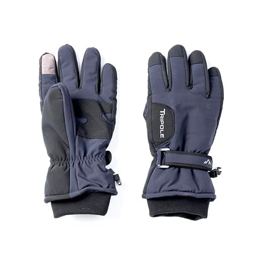 Tripole SummitGrip Waterproof Winter Gloves for Snow & Trekking | Comfort –10°C | Polar Fleece Lining | Men & Women (Blue, S) - Image 1