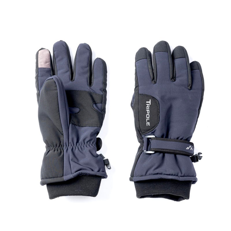 Tripole SummitGrip Waterproof Winter Gloves for Snow & Trekking | Comfort –10°C | Polar Fleece Lining | Men & Women (Blue, S) - Image 5