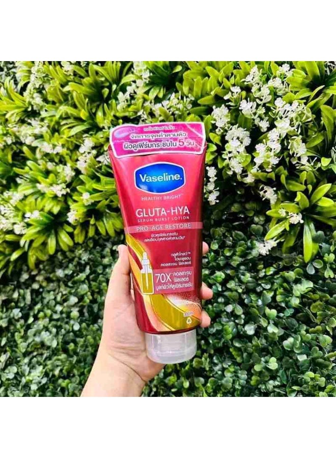 فازلين لوشن سيروم جلوتا آند هيا بيرست برو-إيج ريستور 200 مل - Image 2