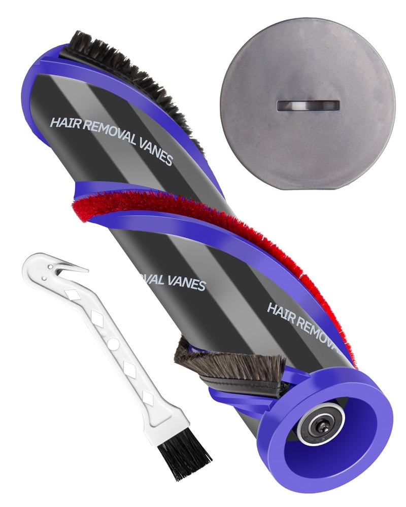 IOEALD For Dyson Roller Brush Replacement Roller with End Cap for Dyson V11 FluffyExtra V15 DetectFluffy V11 Absolute and V15 Detect High Torque Brush Bar Replace Part 97165501 and 97013501 - Image 2