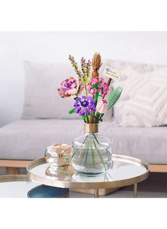 ULHYC Building blocks bouquet Chinese building blocks small particles assembled toys  - Image 2