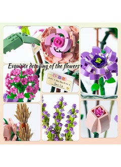 ULHYC Building blocks bouquet Chinese building blocks small particles assembled toys  - Image 4