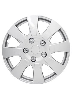 EMTC Pack of 4 EM-3137 Taiwan Wheel Cover | 13" Inch | Silver Universal Nested Style  - Image 2