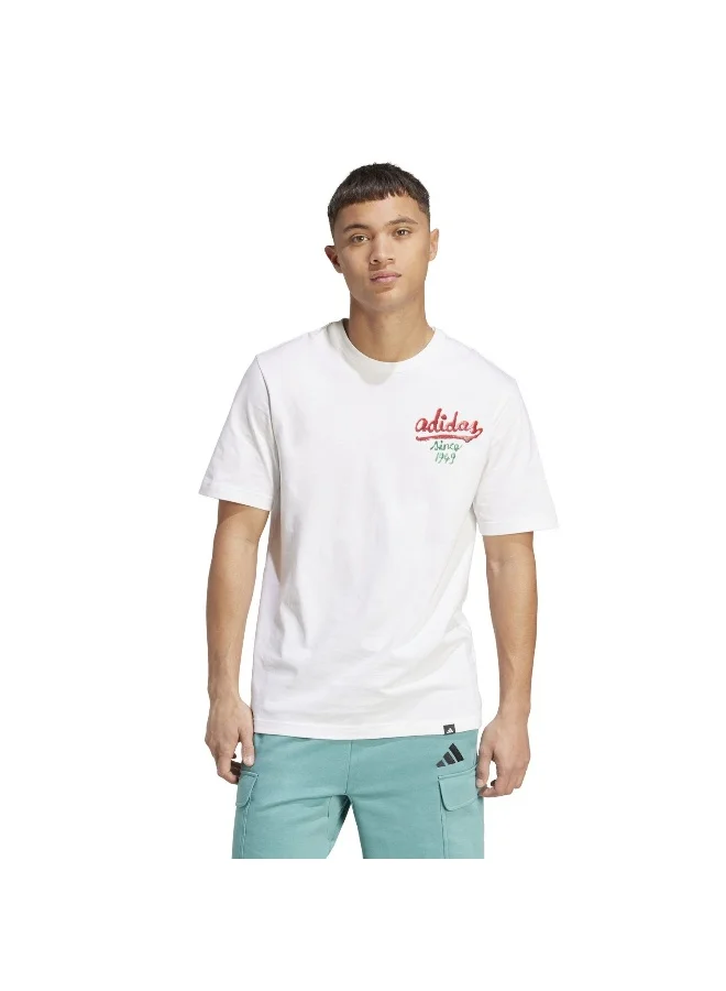 adidas M Sauce T White Training T-Shirts For Men XS