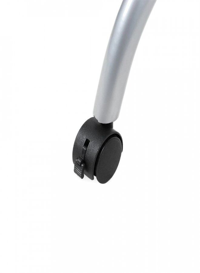 صالون سيستيم طاولة مانيكير متحركة محمولة مع مسند للذراع ودرج لون ابيض - Image 3