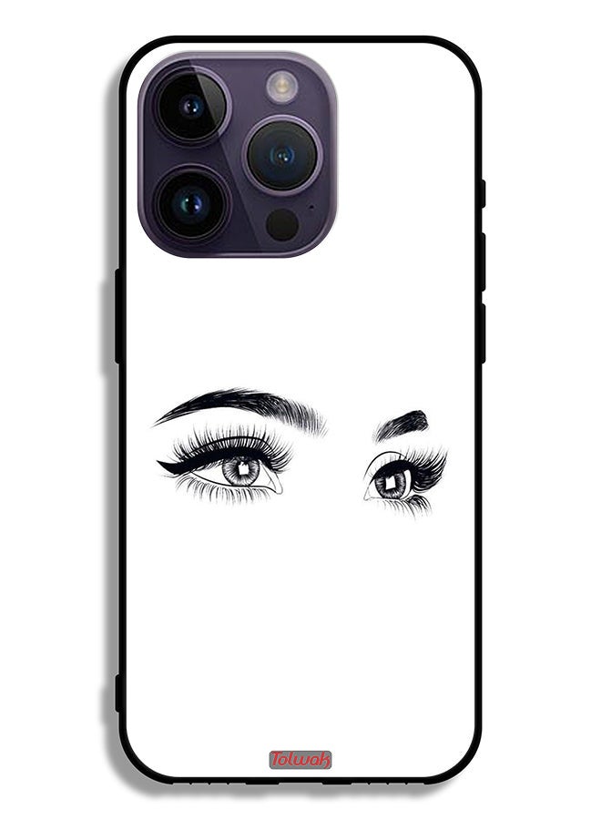 Tolwak Apple iPhone 14 Pro Protective Case Eyes Art - Image 2