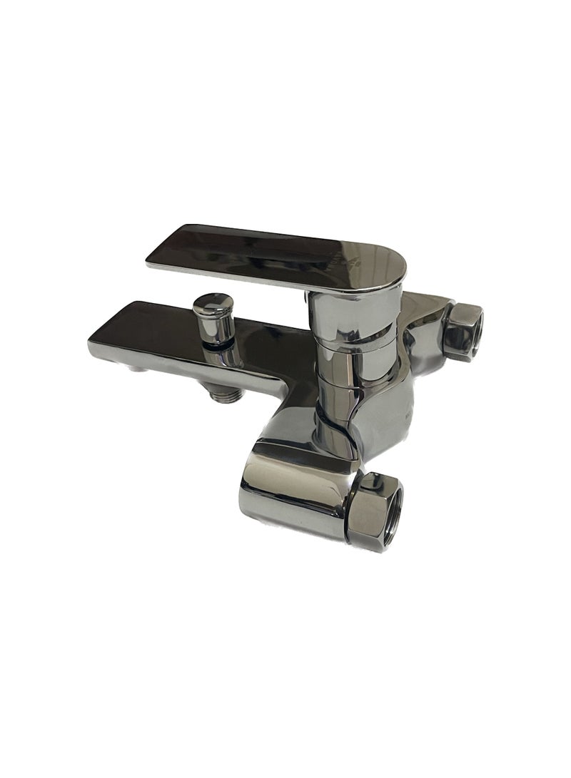 خلاط دش  للحمام والاستحمام ساخن و بارد مصنوع من سبائك الزنك  مضاد للصدأ اللون  كروم - Image 4