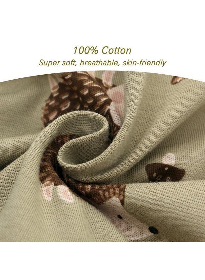 Miracle Baby - Miracle Baby Sleeping Sack with Feets TOG 0.5 Sleep Sack Toddler Sleep Sack with Legs 100% Cotton Sleeveless Baby Wearable Blanket Baby Sleeping Bag 12-24 Months (Green Hedgehog) - Image 1