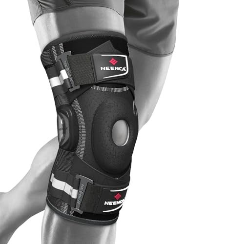 NEENCA Professional Knee Brace for Knee Pain Hinged Knee Support with Patented XStrap Fixing System Medical for Pain Relief Arthritis Meniscus Tear ACL PCL MCL Runner Sport - Image 2