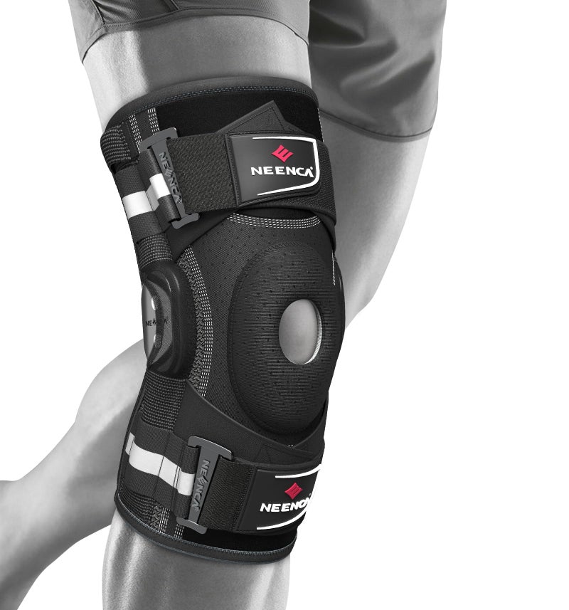 NEENCA Professional Knee Brace for Knee Pain Hinged Knee Support with Patented XStrap Fixing System Medical for Pain Relief Arthritis Meniscus Tear ACL PCL MCL Runner Sport - Image 3