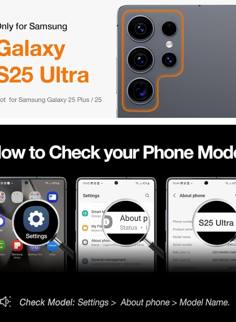 ELTRAZONE Case Compatible with Samsung Galaxy S25 Ultra 6.8" | Clear Magnetic Case for Wireless Charging | Shockproof Camera Protection | Soft TPU Bumper Cover | Scratch-Resistant & Slim Fit | Anti-Yellowing Transparent Design Purple - Image 2
