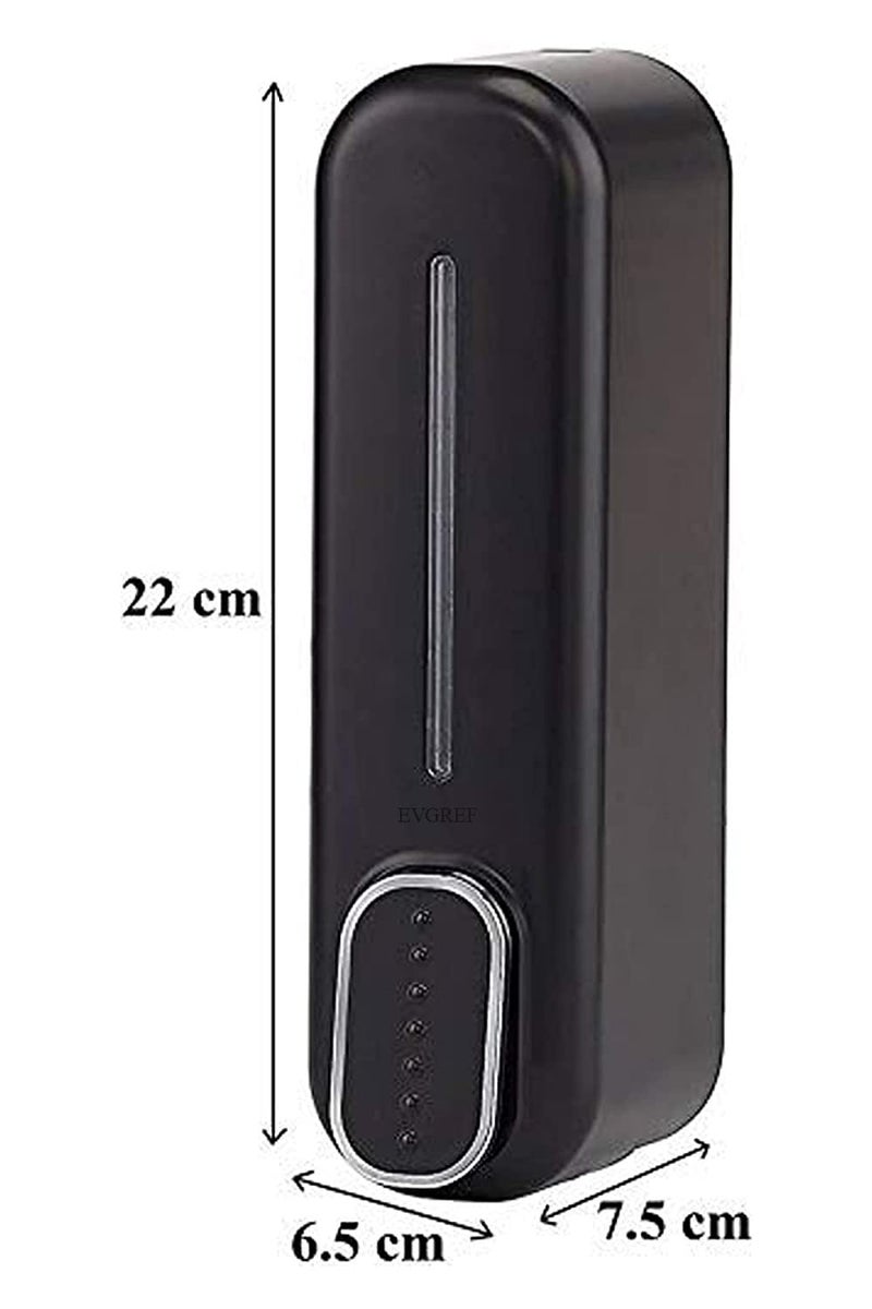 EVERGREEN Liquid Soap Dispenser Nero Black 350 ml (Black) Premium Certified Quality Set of 1, Plastic - Image 2
