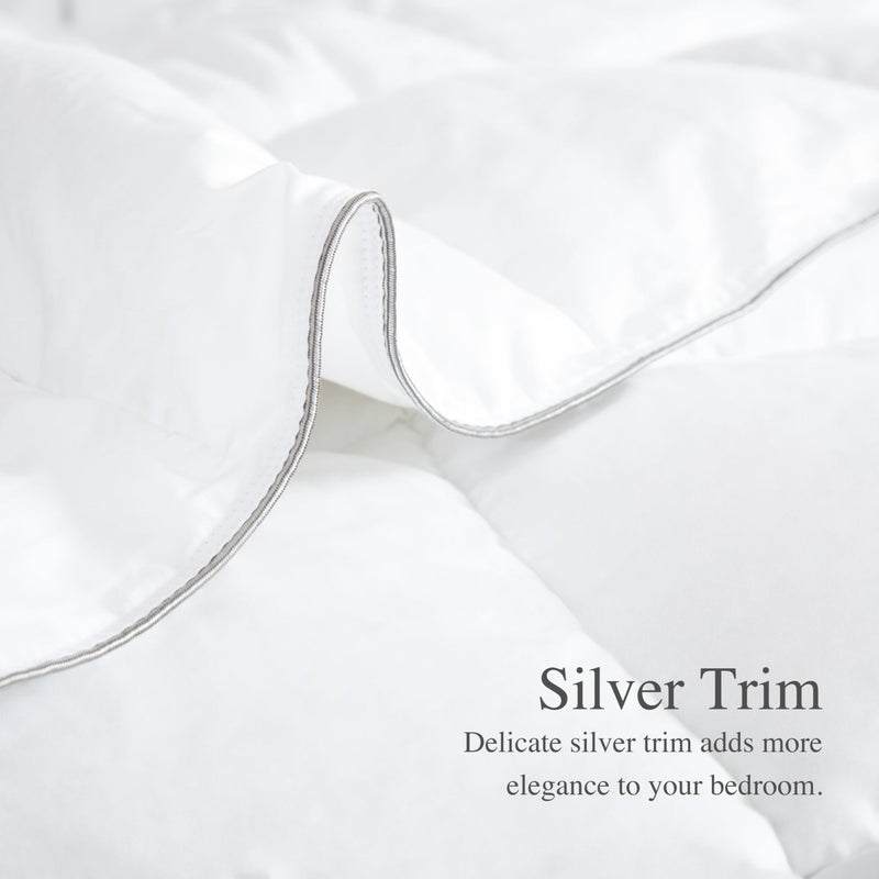 sunflower Full Size White Comforter Lightweight Down Alternative Filling 100% Cotton Shell Bedding Full Comforter Blanket for Hot Sleepers with Corner Tabs Soft Breathable Machine Washable - Image 5