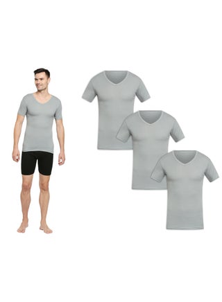 MEN'S V-NECK COTTON UNDERSHIRT (PACK OF 3) - GREY - pzsku/ZB21AFD3A43B91BD83E02Z/45/1746229612/f9087d83-5277-4dab-95cf-dd8803b2c21a